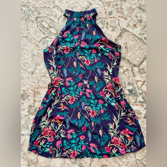 NWOT Floral Lined Dress. Size L. - Picture 3 of 7